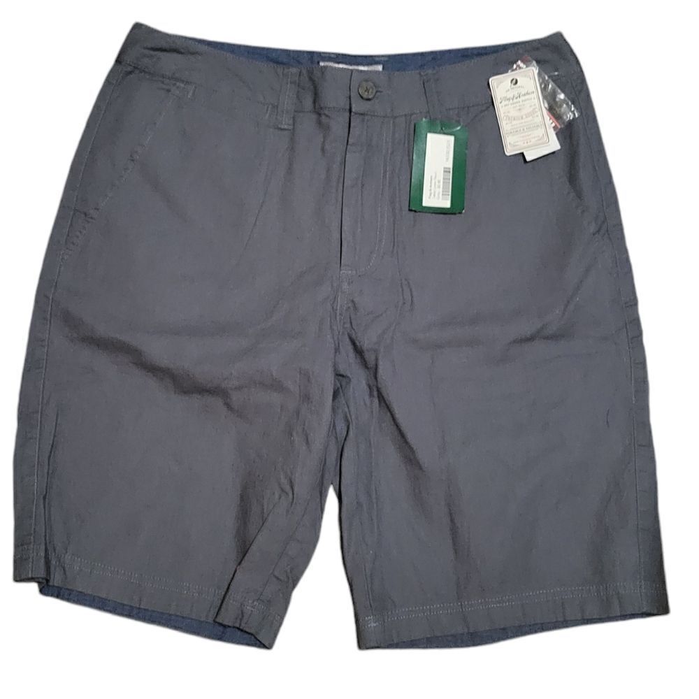 FLAG & ANTHEM Tabor Linen Short Grey 32 NWT 10 Inch
